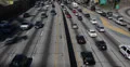 Ultra HD 4K Downtown Los Angeles, LA, California, Slowly Traffic on Freeway, USA 4k or 4k+ Resolution