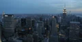 Ultra HD 4K Downtown Skyline Aerial View New York City Metropolitan Scene Night 4k or 4k+ Resolution