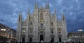 Ultra HD 4K Dusk Light Night People Crowds Walking Milan Duomo Square Cathedral 4k or 4k+ Resolution
