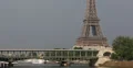 Ultra HD 4K Eiffel Tower Bir-Hakeim Bridge Subway Metro Train Passing Busy 4k or 4k+ Resolution