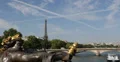 Ultra HD 4K Eiffel Tower Paris Skyline Nymphs of Seine Alexander III Bridge Boat 4k or 4k+ Resolution