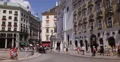 Ultra HD 4K Establishing Shot Historic Old Town Vienna Horse Couch Fiacre Day 4k or 4k+ Resolution