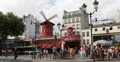 Ultra HD 4K Famous Iconic Moulin Rouge Cabaret Show Paris People Passing Walking 4k or 4k+ Resolution