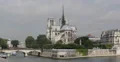 Ultra HD 4K Famous Notre Dame Tour Boat passing Seine River Paris France Ship 4k or 4k+ Resolution
