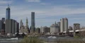Ultra HD 4K Ferry Boats passing Brooklyn Bridge, New York City, Downtown Skyline 4k or 4k+ Resolution