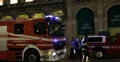 Ultra HD 4K Fire Truck Firefighters Emergency Ambulance Police Car Duomo Night 4k or 4k+ Resolution