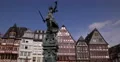 Ultra HD 4K Frankfurt Old City Justice Statue Colorful Houses Square Romerplatz 4k or 4k+ Resolution