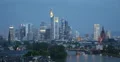 Ultra HD 4K Frankfurt Skyline Establishing Shot Busy Business Office Night Light 4k or 4k+ Resolution