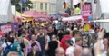 Ultra HD 4K Gay Lesbian People Walking Gathering Together Cologne Pride Festival 4k or 4k+ Resolution