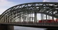 Ultra HD 4K German Passenger Train Crossing Hohenzollern Bridge Cologne Commuter 4k or 4k+ Resolution