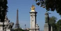 Ultra HD 4K Golden Statues Alexander III Bridge Pont, Paris Skyline Eiffel Tower 4k or 4k+ Resolution