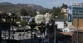 Ultra HD 4K Highland Avenue, Franklin Hollywood Hills Sign LA Crowded Traffic 4k or 4k+ Resolution