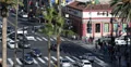 Ultra HD 4K Hollywood Boulevard Fire Engine Truck Passing Firefighters People 4k or 4k+ Resolution