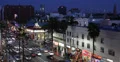 Ultra HD 4K Hollywood Boulevard Illuminated Evening Night Car Passing People 4k or 4k+ Resolution