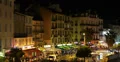 Ultra HD 4K Illuminated Aerial View Le Suquet French Riviera Cannes France night 4k or 4k+ Resolution