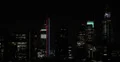 Ultra HD 4K Illuminated Aerial View London City Skyline High Rise Night 4k or 4k+ Resolution