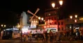 Ultra HD 4K Illuminated Night Moulin Rouge Cabaret Show Paris Car Traffic 4k or 4k+ Resolution