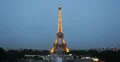 Ultra HD 4K Illuminated Night Aerial View Eiffel Tower Paris Skyline City Lights 4k or 4k+ Resolution