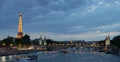 Ultra HD 4K Illuminated Night Paris Skyline Eiffel Tower Alexander III Bridge 4k or 4k+ Resolution
