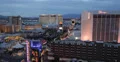 Ultra HD 4K Illuminated Night Aerial View Las Vegas Strip Caesars Palace Hotel 4k or 4k+ Resolution