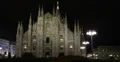 Ultra HD 4K Illuminated Nightlife Passing Cathedral Duomo Square Fashion City 4k or 4k+ Resolution