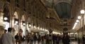 Ultra HD 4K Illuminated People Walk Shopping Vittorio Emanuele II Gallery Milan 4k or 4k+ Resolution