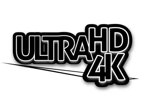 Ultra hd 4k Stock Illustration