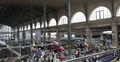 Ultra HD 4K Inside view of Busy Paris North Station, Gare du Nord Track Platform 4k or 4k+ Resolution