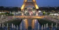 Ultra HD 4K Lights Reflection Illuminated Aerial View Eiffel Tower Paris Night 4k or 4k+ Resolution