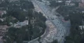 Ultra HD 4K Los Angeles Skyline, Aerial View, Hollywood Freeway, California 4k or 4k+ Resolution
