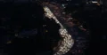 Ultra HD 4K Los Angeles Skyline, Aerial View, Hollywood by night, California 4k or 4k+ Resolution