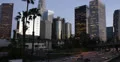 Ultra HD 4K Los Angeles, LA, Dusk Downtown California, Rush Hour on Freeway, USA 4k or 4k+ Resolution