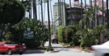 Ultra HD 4K Los Angeles Beverly Hills Hotel, Palm Trees, Car Traffic, Sunset USA 4k or 4k+ Resolution