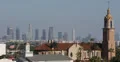 Ultra HD 4K Los Angeles Skyline, Aerial View Hollywood California USA, blue sky 4k or 4k+ Resolution