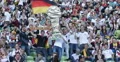 Ultra HD 4K Man Waving Germany Flag Plenty Audience German People Supporters Fan 4k or 4k+ Resolution