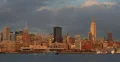 Ultra HD 4K New York City NYC Skyline, Red Golden Sunset Manhattan, Skyscrapers 4k or 4k+ Resolution