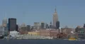 Ultra HD 4K New York City Midtown Skyline Ship Boat Ferry Passing Hudson River 4k or 4k+ Resolution