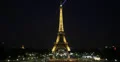 Ultra HD 4K Night Aerial View Eiffel Tower Paris Overlook Traffic Car Passing 4k or 4k+ Resolution