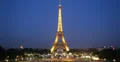 Ultra HD 4K Night Aerial View Eiffel Tower Paris City Overlook Pont d'Iena 4k or 4k+ Resolution