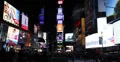 Ultra HD 4K Night Times Square New York City Busy Transportation Crowds Passing 4k or 4k+ Resolution