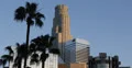 Ultra HD 4K Palm Trees, USA Bank Office towers, Downtown Los Angeles, USA 4k or 4k+ Resolution