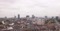 Ultra HD 4K Pan Right Frankfurt Skyline Germany Establishing Shot Office Tower 4k or 4k+ Resolution