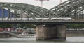 Ultra HD 4K Pan Right Cologne Historic Bridge Intercity Express Train Passing 4k or 4k+ Resolution