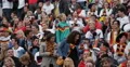 Ultra HD 4K Pan Stadium German Fan Supporter Crowd Sitting Waiting Semifinals 4k or 4k+ Resolution