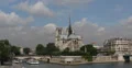 Ultra HD 4K Paris Boat Seine River Ile de la Cite Iconic Notre Dame Cathedral 4k or 4k+ Resolution