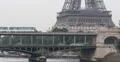 Ultra HD 4K Paris Eiffel Tower Bir-Hakeim Bridge Elevated Metro Line Paris day 4k or 4k+ Resolution