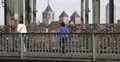 Ultra HD 4K Pedestrians Crossing Hohenzollern Bridge Cologne Crowd People Walk 4k or 4k+ Resolution