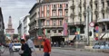 Ultra HD 4K Pedestrians Passing People Walking Crossing Old Tram Tramway Milan 4k or 4k+ Resolution