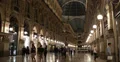 Ultra HD 4K People Shopping Mall Vittorio Emanuele II Gallery Milan Duomo Night 4k or 4k+ Resolution