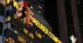Ultra HD 4K Red Green Car Traffic Light Illuminated Night Stock Market Ticker NY 4k or 4k+ Resolution